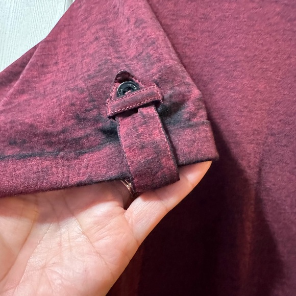 Buckle Black Burnout Men’s T-Shirts Maroon Size M - Picture 7 of 11
